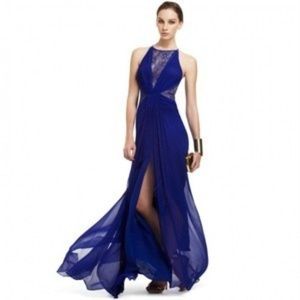 BCBGMAXAZRIA Gown Maxine Sleeveless Lace Insert
